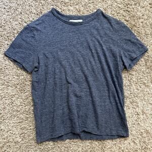 Officine Generale Dark Heather Grey Cotton T-Shirt Men’s Size Small
